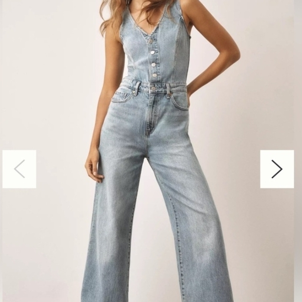 Levi's Women's Light Blue Denim Overalls